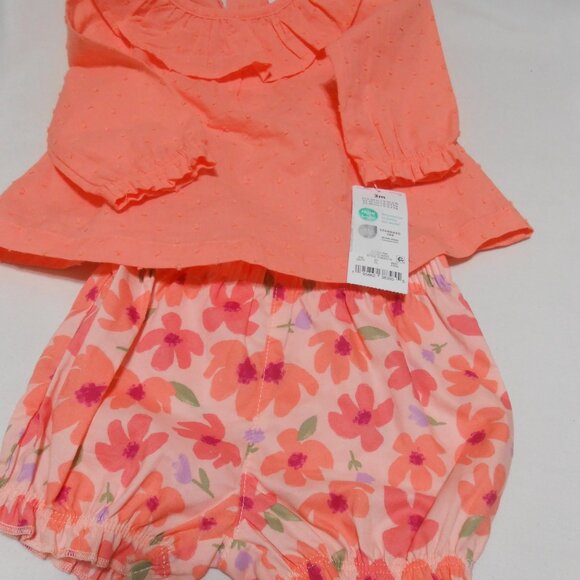 NEW CARTER'S JUST ONE YOU 2 PIECE BABY GIRL OUTFIT MATCHING SET SIZE 3 MONTHS 👶 - Picture 4 of 9